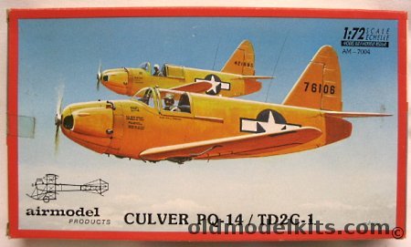 Airmodel 1/72 Culver PQ-14 / TD2C-1 Target Drone Aircraft, AM 7004 plastic model kit